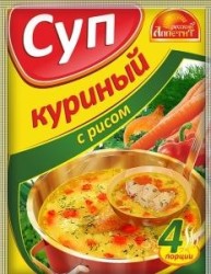 Суп, Русский Аппетит 60 г куриный с рисом